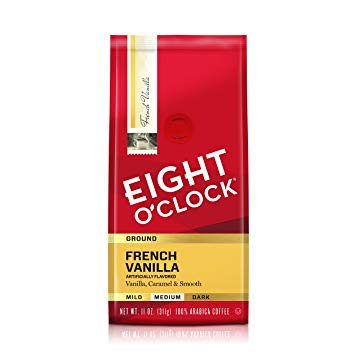 Eight O'Clock Ground Coffee, French Vanilla